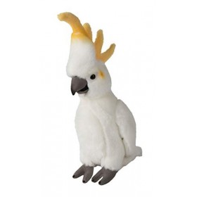 WWF- Cockatoo Peluche cacadu Blanc réaliste, Environ 24 cm et merveilleusement Doux, WWF00835