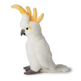 WWF- Cockatoo Peluche cacadu Blanc réaliste, Environ 24 cm et merveilleusement Doux, WWF00835