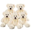 Yeqivo Ours en Peluche Animal en Peluche Jouets en Peluche Cadeau pour Enfant Petite Amie 13,5 Pouces pour Noël Saint-Valenti