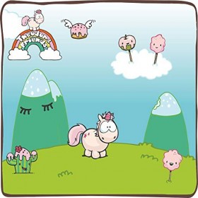 NICI Theodor - Peluche Licorne - Collection Theodor et ses Amis - Toucher Ultra Doux - Blanche et Rose - Taille 32 cm