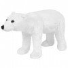 vidaXL Jouet en Peluche Ours Polaire Blanc XXL Poupée Doudou Enfants Maison