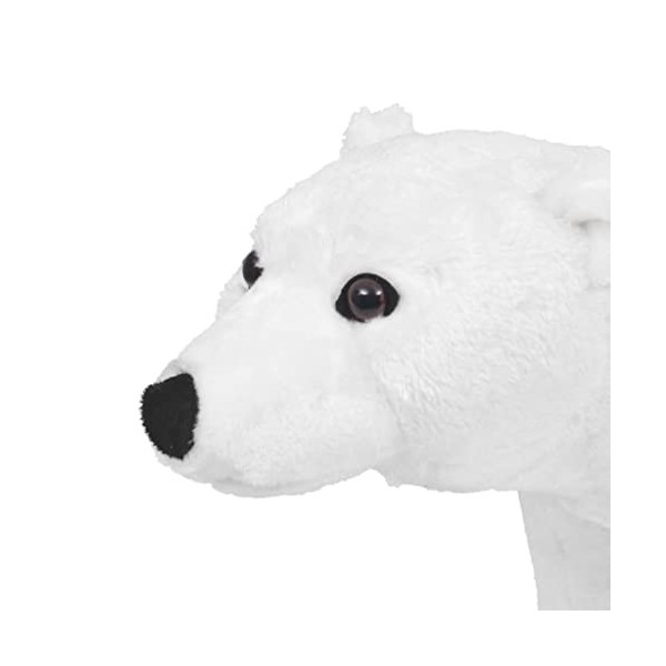 vidaXL Jouet en Peluche Ours Polaire Blanc XXL Poupée Doudou Enfants Maison