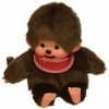 Sekiguchi Monchhichi Original Marionnette garçon Singe en Peluche avec Bavoir Rouge