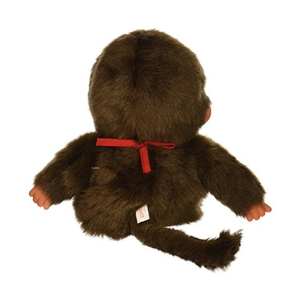 Sekiguchi Monchhichi Original Marionnette garçon Singe en Peluche avec Bavoir Rouge