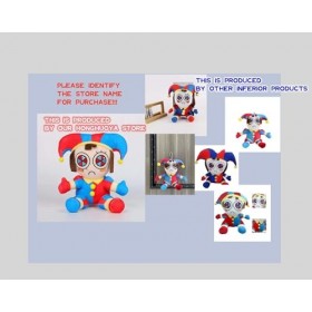 OURDUOJIN Set de 9 lAmazing Digital Circus Peluche Jax, pomni et Ses Amis Autour de Peluche Anime, idéal pour Les Amateurs