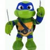 Teenage Mutant Ninja Turtles: Mutant Mayhem Leonardo Peluche avec action et plus de 20 sons, personnage stylisé 27,9 cm avec 