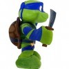 Teenage Mutant Ninja Turtles: Mutant Mayhem Leonardo Peluche avec action et plus de 20 sons, personnage stylisé 27,9 cm avec 