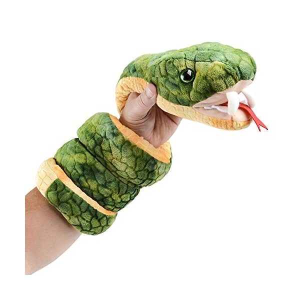 Animal en peluche serpent de 152,4 cm de long – Peluche serpent ultra douce avec des caractéristiques réalistes – Jouet serpe