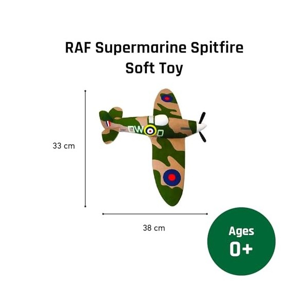 The London Toy Company- Other License Spitfire Jouet, RAF7743, Small-38cm