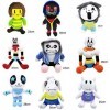 FEIDIAO 9 Pièces/Ensemble Jeu Undertale Jouets en Peluche Undertale sans Papyrus Asriel Toriel Peluche Jouets Poupée pour Le 