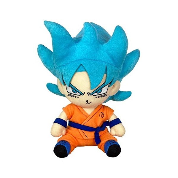 Great Eastern - Dragon Ball Super - Super Saiyan God Super Saiyan Goku Sitting Plush, 7-inches