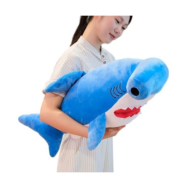 BUNIQ Animal en Peluche de Requin,Jouet en Peluche d’Oreiller de Corps de Requin | Oreillers décoratifs en Peluche de Requin 