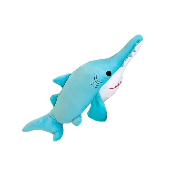 BUKBAG Requin Plushie | Oreiller câlin de Requin Jouet | Oreillers décoratifs en Peluche de Requin Chaud et réaliste, Doux et