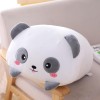 EacTEL Panda - Peluche panda mignon - Coussin en peluche kawaii - Coussin cylindrique - Jouet doux - Cadeau danniversaire po