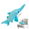 lembrd Animal en Peluche de Requin | Oreiller câlin de Requin Jouet - Oreiller de Corps de Requin sûr et Non Irritant, Doux e