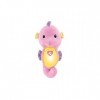 Fisher-Price Petit HippocLampe, veilleuse bébé en peluche, jouet musical et lumineux rose, dès la naissance, DGH83