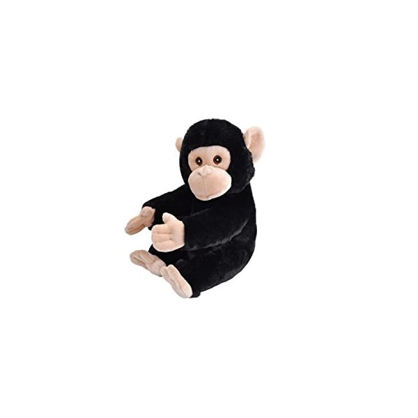 Wild Republic Ecokins Chimpanzé, Animal en Peluche 30 cm, Jouets Écologiques, Cadeaux pour Bébés, Fabrication Artisanale Util