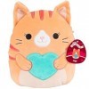 Squishmallows Peluche Gigi le chat de 25,4 cm pour la Saint-Valentin – Licence officielle Kellytoy – Jouet en peluche doux à 