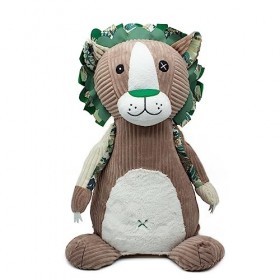 LES DÉGLINGOS Peluche Géante • Jélékros le Lion | Tissu Ultra Doux | Cadeaux Naissance | Peluche Déco Chambre | 60cm | Rembou