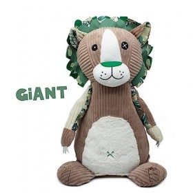 LES DÉGLINGOS Peluche Géante • Jélékros le Lion | Tissu Ultra Doux | Cadeaux Naissance | Peluche Déco Chambre | 60cm | Rembou
