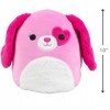 Squishmallows Kellytoy Peluche Sager The Dog de 25,4 cm - Licence officielle - Chiot en peluche doux et spongieux à collectio