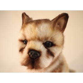 Hansa - Peluche Loup Assis bébé 25cmH