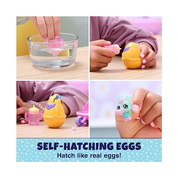 Hatchimals Alive - Pack de 2 Poussette - 2 Oeufs, 2 Figurines À Collectionner, 1 Poussette Et 3 Accessoires - A Faire Eclore 