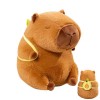 Qikam Peluche Capybara | Simulation Capybara Jouet Mignon Capybara Oreiller,Oreiller de poupée en Peluche Marron Doux et Conf