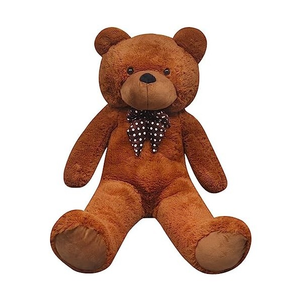 Toshilian Peluche Géante, Jouet danimaux en Peluche Jouet Enfant Ourson en Peluche XXL Marron 135 cm