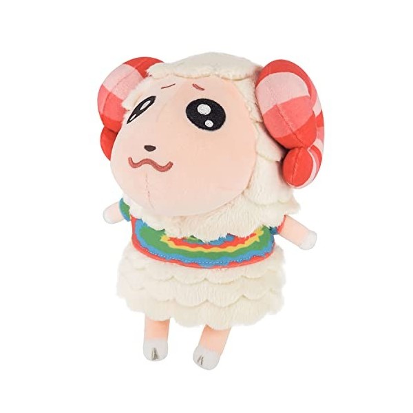 SAN-EI Sanei Animal Crossing, Dom Bouloche Dominik Fibrilio Ovilio, 17 cm, Figurine en peluche All Star Collection DPA08