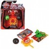 BAKUGAN 3.0 - STARTER PACK NOUVELLE GENERATION - Nillious, Hammerhead Et Dragonoid Special Attack, 1 Anneau de Combat, 1 Cart