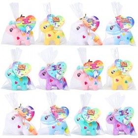 Cartes cadeaux de Saint-Valentin pour enfants avec licorne en peluche