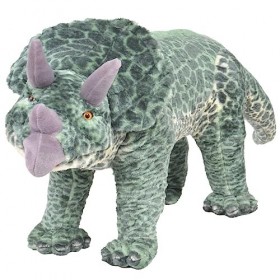 Toshilian Peluche Géante, Jouet danimaux en Peluche Jouet Enfant Jouet en Peluche Dinosaure Tricératops Vert XXL