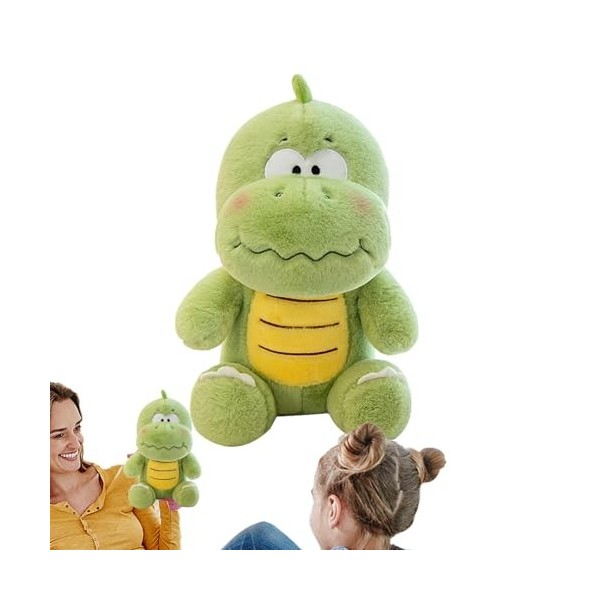 BUNIQ Peluche Dinosaure en Peluche, Peluche Dinosaure | Petite Peluche Dino Verte, Animal en Peluche Mignon | Oreiller Doux e