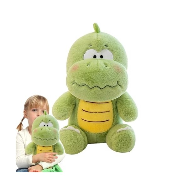 BUNIQ Peluche Dinosaure en Peluche, Peluche Dinosaure | Petite Peluche Dino Verte, Animal en Peluche Mignon | Oreiller Doux e