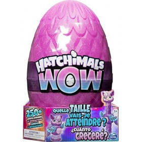 Hatchimals Wow, Interactif Llalacorn de 81, 30 cm avec Œuf à Faire Éclore Plusieurs Fois Les Styles Peuvent Varier 