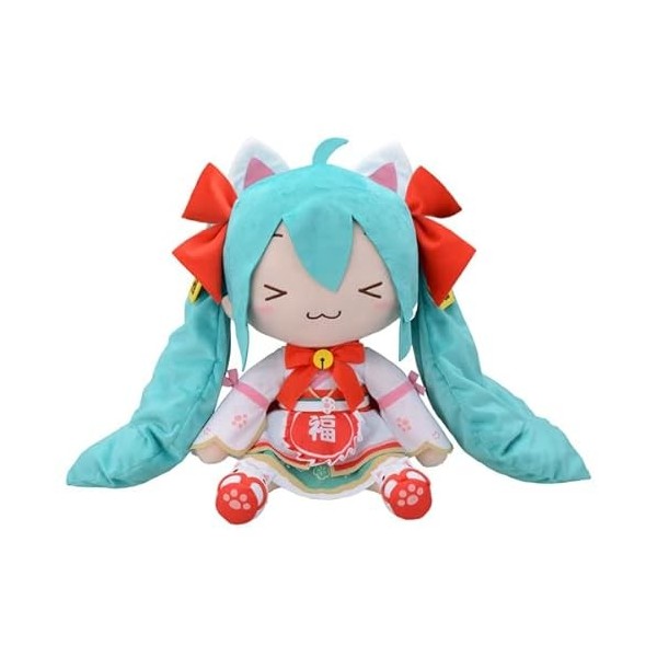 Peluche Fluffy Hatsune Miku Maneki Hatsune Miku 40cm