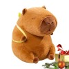 LEVABE Capybara farci,Jouet Capybara Animal en Peluche Mignon - Oreiller de poupée en Peluche Marron Doux et Confortable, pou