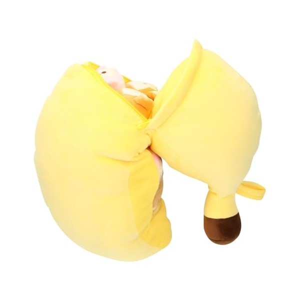 CHILDWEET 1 Jeu Oreiller Banane Oreiller en Peluche Amovible Animaux en Peluche pour Singe Pelucheux Banane Kawaii Animal en 