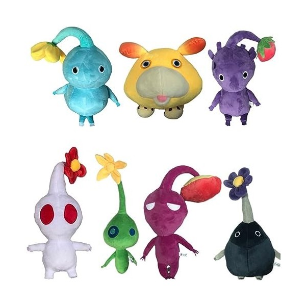 7 Couleurs Pikmin Peluche Jouet Pikmin Peluche Marionnette Pikmin Figurine Dessin Animé Canapé Chambre à Coucher Décoration p