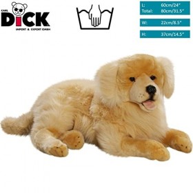 Carl Dick Peluche Golden Retriever couché, 60cm 2699