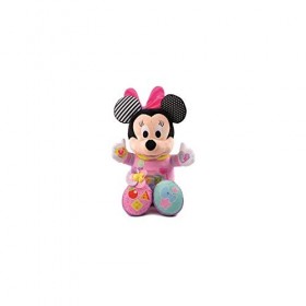 Clementoni- Disney Minnie-Ma Poupée à Cajoler-Peluche Interactive-Version française, 12 Mois et Plus, 52391, Multicolore