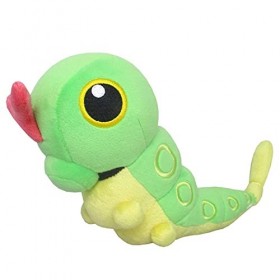 Pokemon All Star Collection PP136 Caterpie Chenipan Raupy S Plush Toy Peluche 21cm