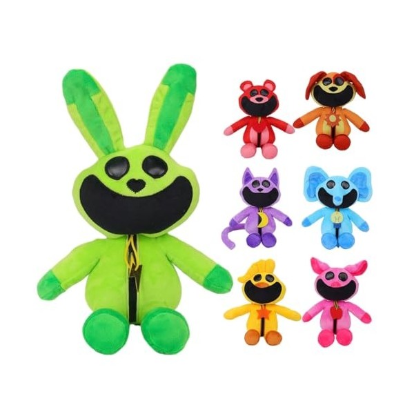 Hoomall Smiling Critters Plush Peluche for Enfants, Smiling Critters Plushies Toy Fruit Game Characters Anniversaire pour Les