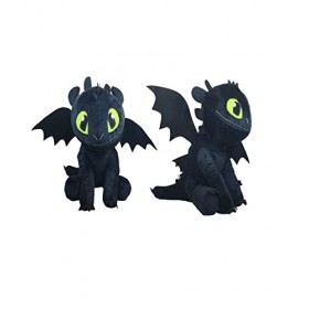 Dinotoys Peluche Dragon en forme de dragon - Sans dents - Taille XXL 110-112 cm