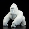 Simulation de Coupe de Boucles doreilles ​ Albino Gorilla réaliste Peluche Jouet Animaux Mous Orang - outan poupée modèle Go