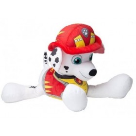 Peluche geante pour Pat Patrouille Marcus 92 cm - Dino Rescue - Chien Dalmatien Pompier - Set Doudou XL Enfant + Carte Offert
