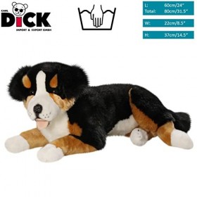 Carl Dick Peluche Bouvier Bernois couché 60cm 2691