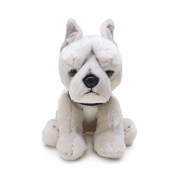 Toyland® 30cm Staffordshire Bull Terrier Staffy Peluche Peluche pour Enfants White Staffy 