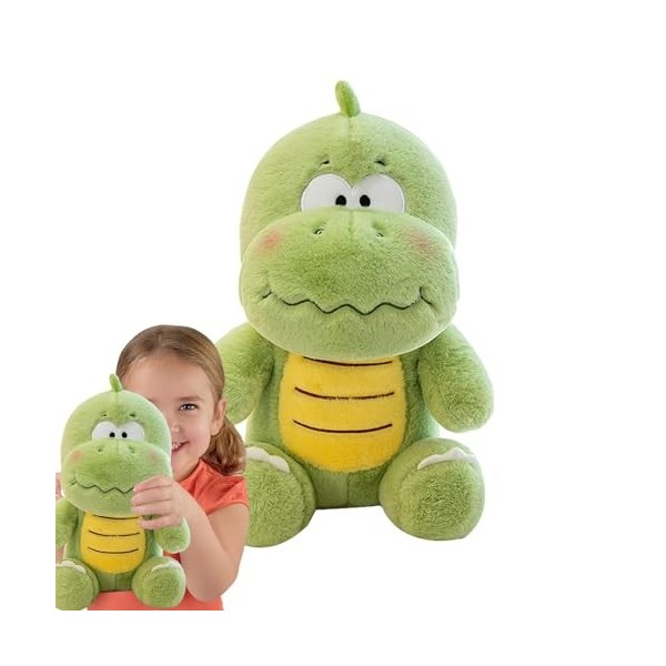 BROJAQ Peluche Dinosaure, Dinosaure en Peluche,Mignon Animal en Peluche Dino Vert | Poupée en Peluche Confortable et Douce, P